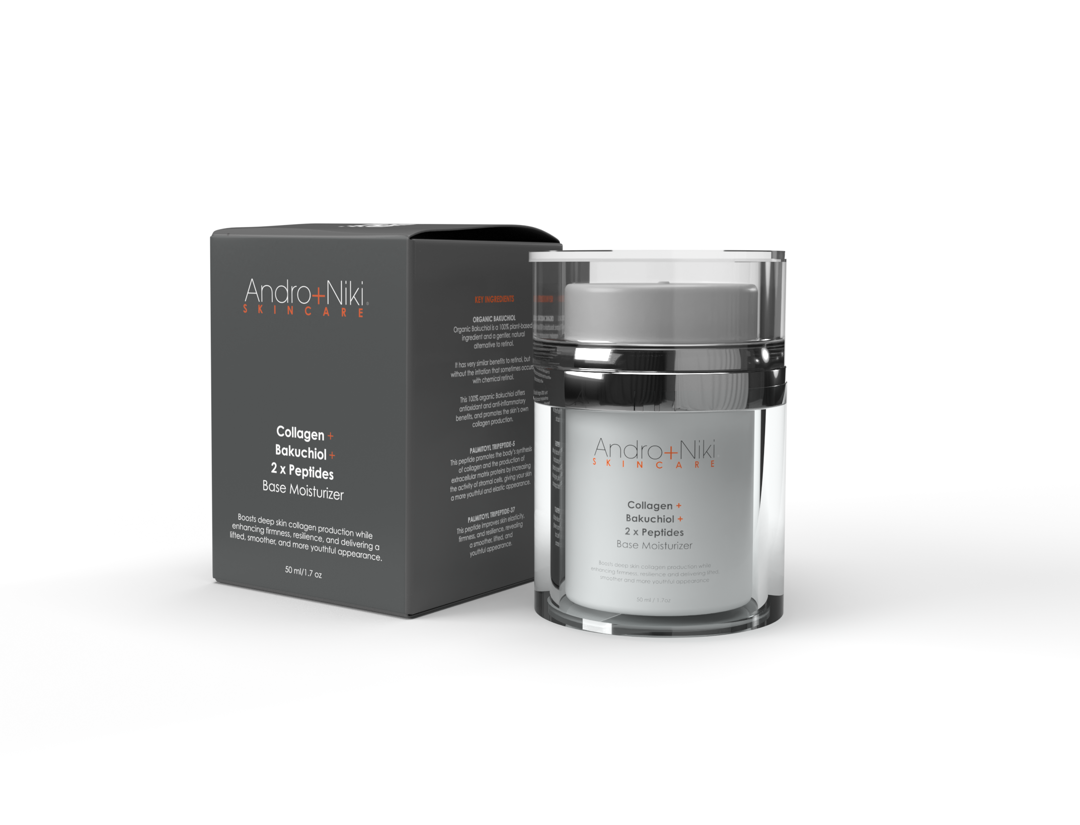 Collagen + Bakuchiol + 2 x Peptides Base Moisturizer – Andro+Niki