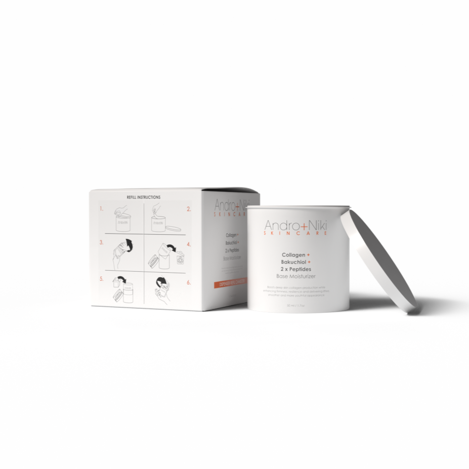 REFILL CANISTER ONLY Collagen + Bakuchiol + 2 x Peptides Base Moisturizer