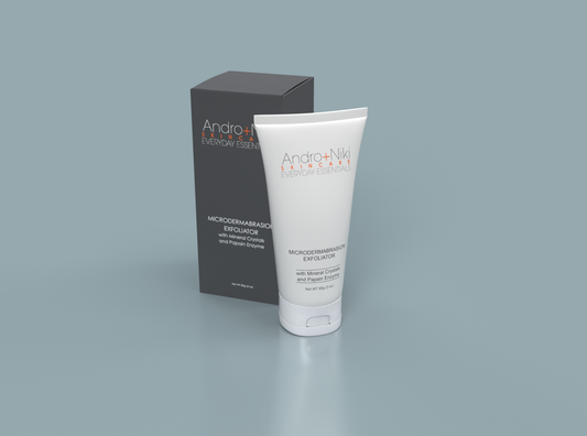 MICRODERMABRASION EXFOLIATOR with Mineral Crystals and Papain Enzyme
