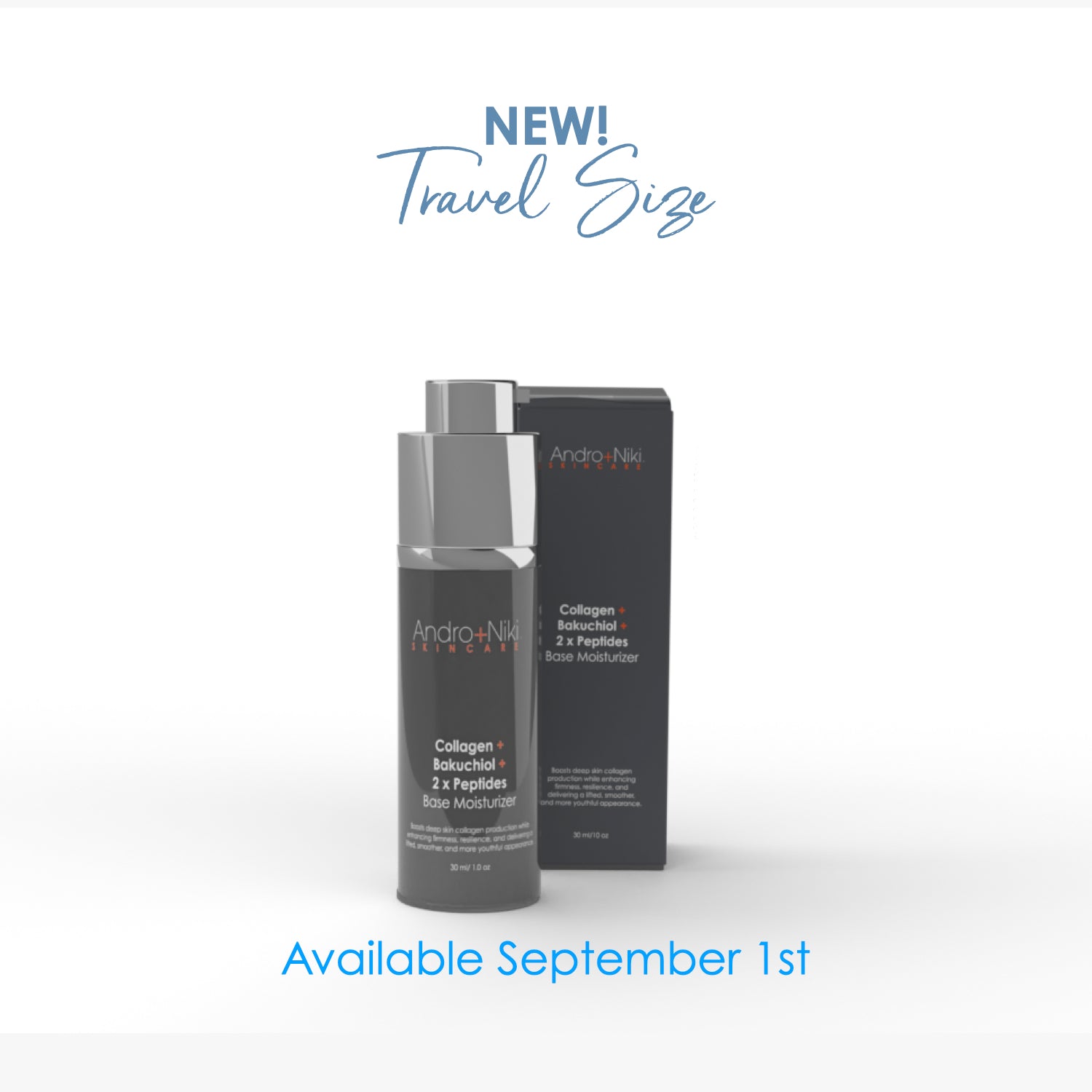TRAVEL SIZE (Available September 1st) -  Collagen + Bakuchiol + 2 x Peptides Base Moisturizer