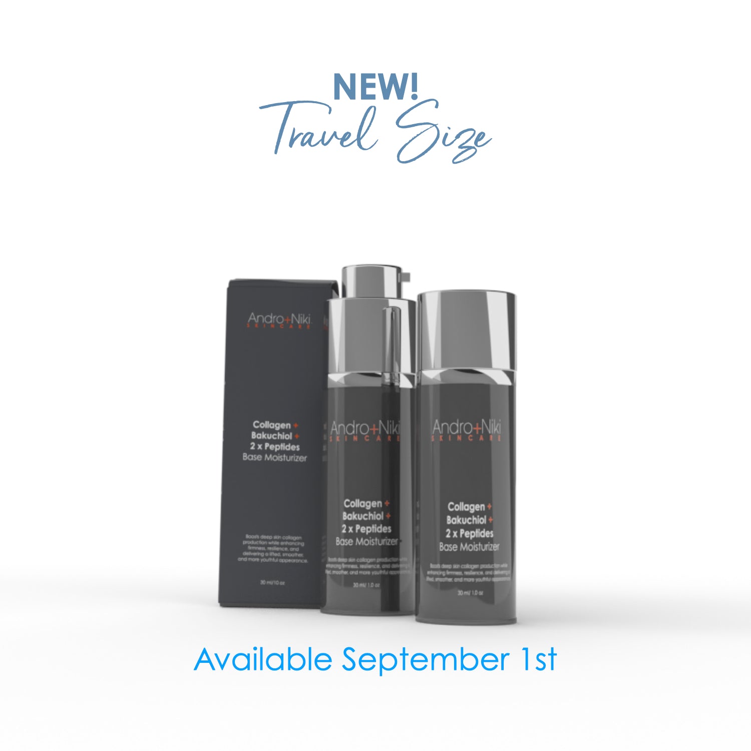 TRAVEL SIZE (Available September 1st) -  Collagen + Bakuchiol + 2 x Peptides Base Moisturizer